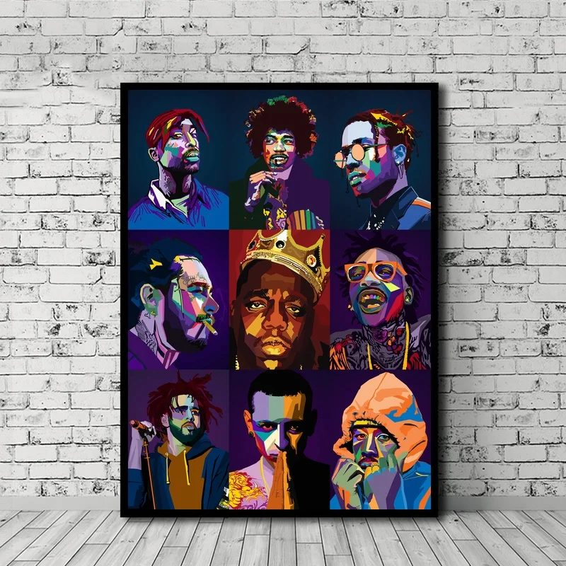 Rapper Collection HIPHOP Music Star Poster Canvas Print Wall Art Home Decor No Frame
Rapper Collection HIPHOP Music Star Poster Canvas Print Wall Art Home Decor No Frame