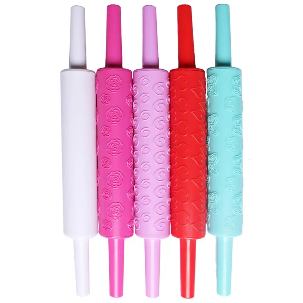 Plastic Flower Heart Embossing Rolling Pin DIY Cookies Fondant Cake Roller Craft Portable Embossed Dough Rolling Baking Tools
Plastic Flower Heart Embossing Rolling Pin DIY Cookies Fondant Cake Roller Craft Portable Embossed Dough Rolling Baking Tools