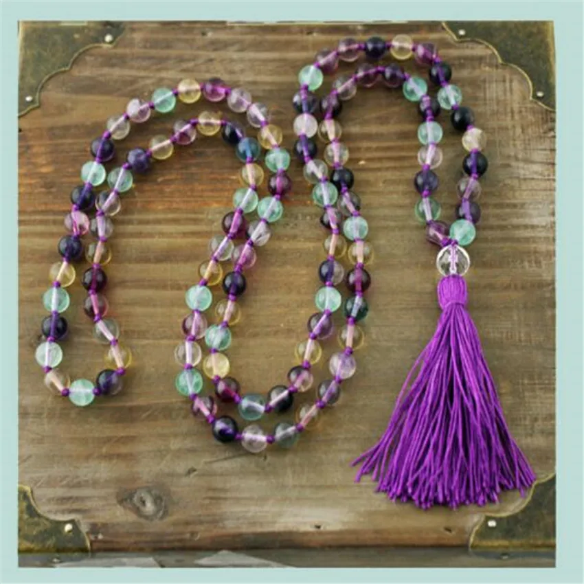 8MM 108 rainbow fluorite purple Tassel Necklace Chakas Wrist Cheaply Bless Sutra cuff Meditation Lucky classic MONK spirituality 
8MM 108 rainbow fluorite purple Tassel Necklace Chakas Wrist Cheaply Bless Sutra cuff Meditation Lucky classic MONK spirituality