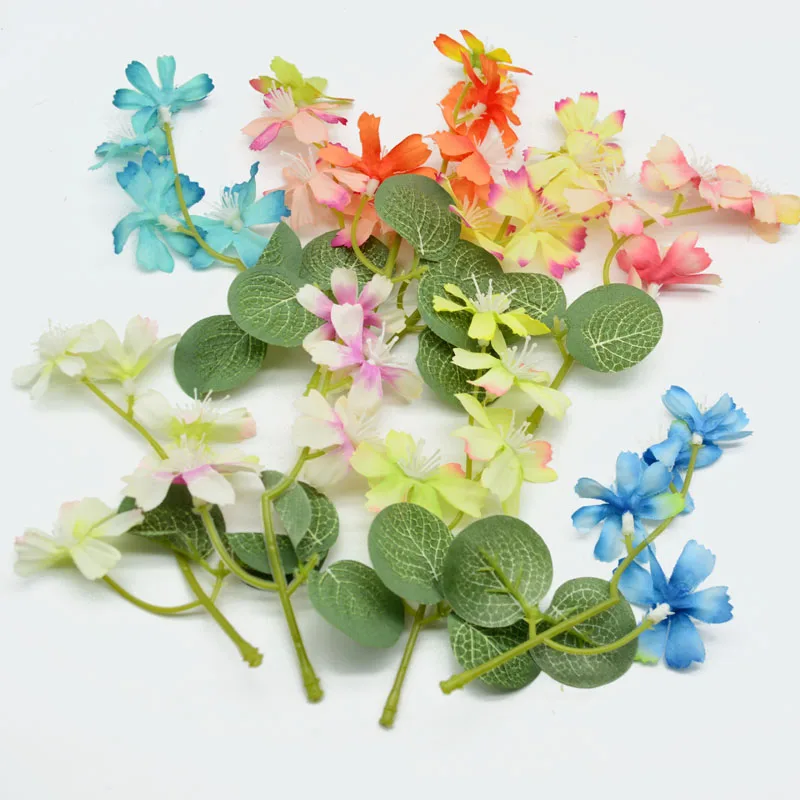 5pcs mini High-quality Silk Artificial orchid Flowers bouquet Vivid string wedding home decor DIY wreath cap plastic Fake Leaf
5pcs mini High-quality Silk Artificial orchid Flowers bouquet Vivid string wedding home decor DIY wreath cap plastic Fake Leaf