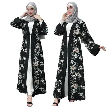 Muslim Flower Print Long Open Front Cardigan Dubai Kimono Abaya Kaftan Women Jilbab Robe Ramadan Turkey Fashion Gown Islamic New
Muslim Flower Print Long Open Front Cardigan Dubai Kimono Abaya Kaftan Women Jilbab Robe Ramadan Turkey Fashion Gown Islamic New
