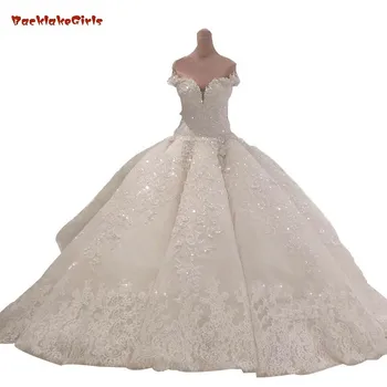 White Appliques Wedding Ball Gowns Custom Made Middle East Saudi Arabia Bridal Formal Maxi Gown Puffy Pleated Luxury Brides Gown
White Appliques Wedding Ball Gowns Custom Made Middle East Saudi Arabia Bridal Formal Maxi Gown Puffy Pleated Luxury Brides Gown