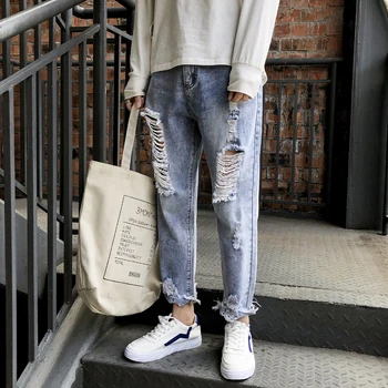 Spring New Jeans Men Fashion Retro Wash Casual Tear Hole Denim Pants Man Streetwear Hip Hop Loose Cowboy Trousers Male Clothes
Spring New Jeans Men Fashion Retro Wash Casual Tear Hole Denim Pants Man Streetwear Hip Hop Loose Cowboy Trousers Male Clothes