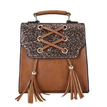 Fashion Personality Sequin Shoulder Bag Women's Backpack Vintage Glitter Sequin Tassel Shoulder Bag Travel Backpack For Women
Fashion Personality Sequin Shoulder Bag Women's Backpack Vintage Glitter Sequin Tassel Shoulder Bag Travel Backpack For Women