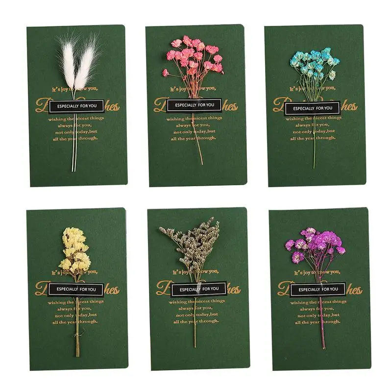 Dried Flower Birthday Greeting Cards Hot Stamping Handmade Message Cards Invitation Card
Dried Flower Birthday Greeting Cards Hot Stamping Handmade Message Cards Invitation Card