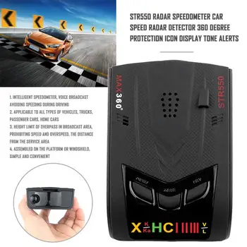 STR550 Laser Radar speedometer Car Speed Radar Detector 360 Degree Protection Icon Display Tone Alerts
STR550 Laser Radar speedometer Car Speed Radar Detector 360 Degree Protection Icon Display Tone Alerts