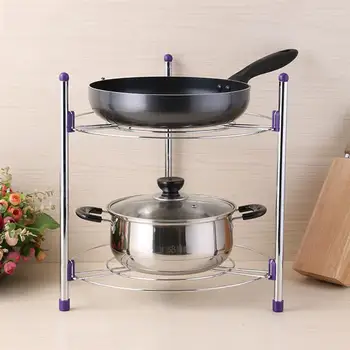 1 Pc Storage Rack Iron Self Assembly Multifunctional 35CM Diameter Pot Rack Multi-layer Shelf Storage Shelf for Bathroom Kitchen
1 Pc Storage Rack Iron Self Assembly Multifunctional 35CM Diameter Pot Rack Multi-layer Shelf Storage Shelf for Bathroom Kitchen