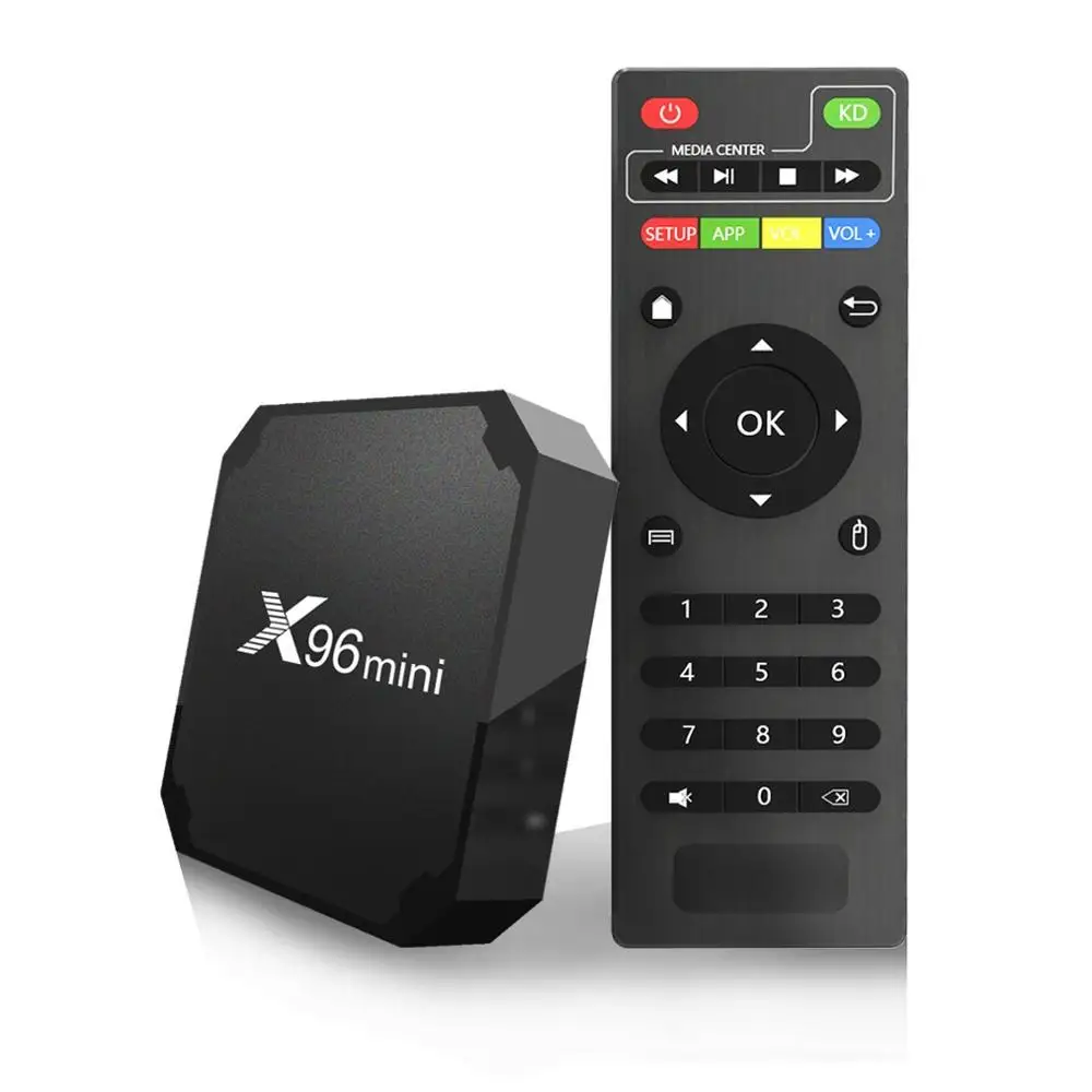 Оригинальный X96mini Android 7 1X96 Мини Смарт ТВ приставка четырехъядерный Amlogic S905W 2 ГБ + 16