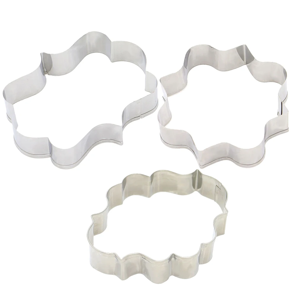 3pcs/set Stainless Steel Blessing Frame Biscuit Cutters Cookie Cutter Set Wedding Cake Mould Baking Pastry Kithchen Tools
3pcs/set Stainless Steel Blessing Frame Biscuit Cutters Cookie Cutter Set Wedding Cake Mould Baking Pastry Kithchen Tools