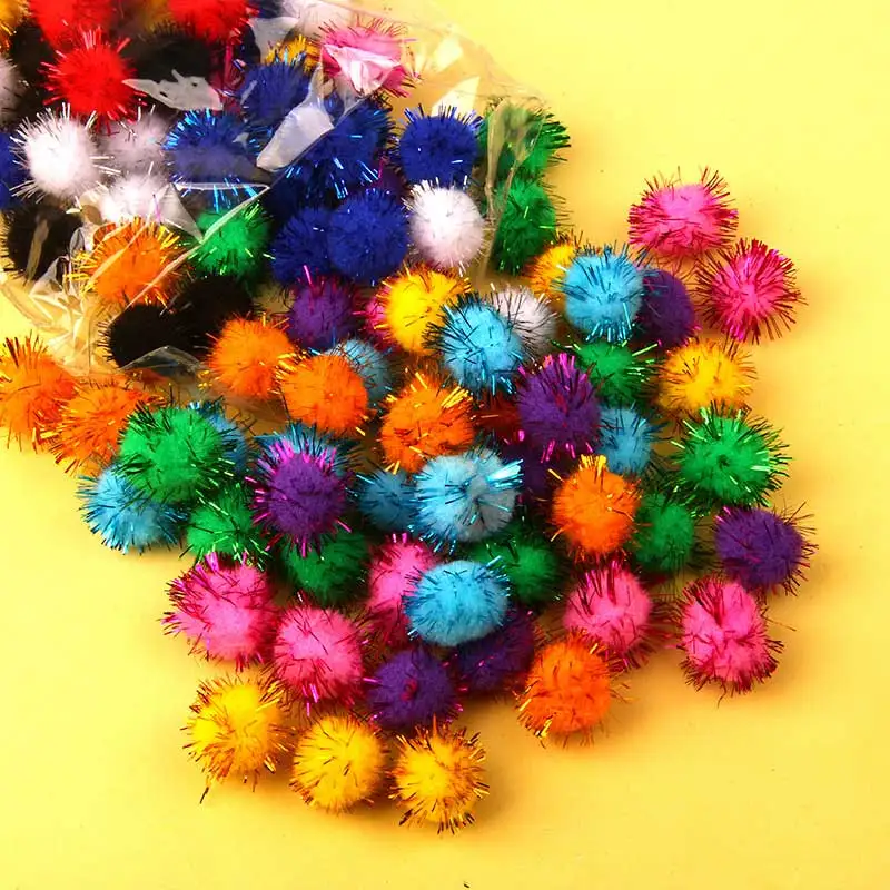 Sequins Pompoms Kids Handmade Material Multi Color DIY Craft Supplies Sewing Accessories Tools 50Pcs Christmas Gift Plush Ball
Sequins Pompoms Kids Handmade Material Multi Color DIY Craft Supplies Sewing Accessories Tools 50Pcs Christmas Gift Plush Ball