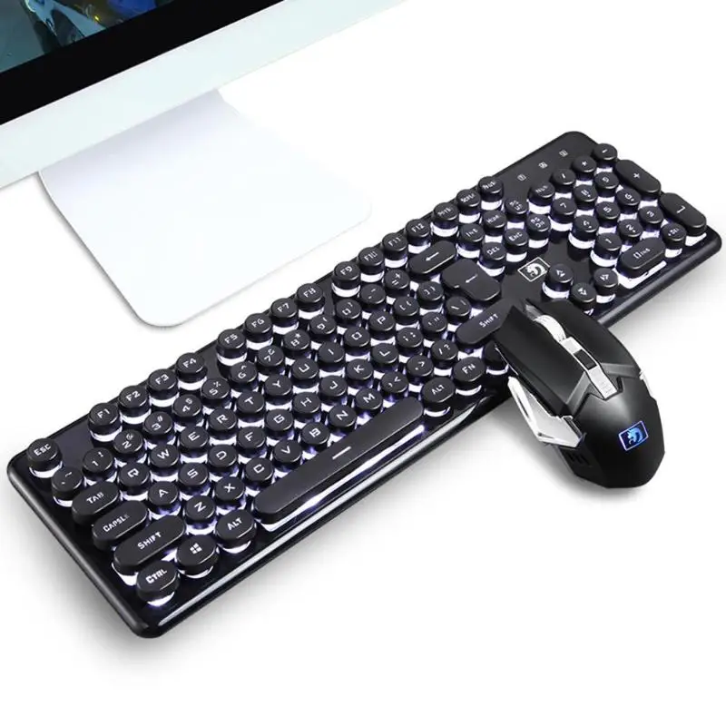 Gaming Keypad Mouse Wireless 2.4G Rechargeable Backlit Ergonomic Illuminated 104 Keys Mechanical Keyboard Mice Game Luminous Set
Gaming Keypad Mouse Wireless 2.4G Rechargeable Backlit Ergonomic Illuminated 104 Keys Mechanical Keyboard Mice Game Luminous Set