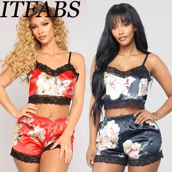 Summer New Lingerie Women Silk Lace Pajama Sets Floral Babydoll Strappy Nightdress Nightgown Sexy Sleepwear
Summer New Lingerie Women Silk Lace Pajama Sets Floral Babydoll Strappy Nightdress Nightgown Sexy Sleepwear