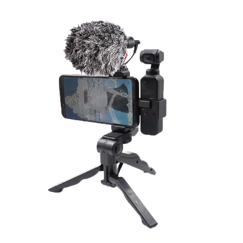 DJI OSMO Pocket Extended Holder Extension Bracket + Aluminum Alloy Phone Clip Bracket with Cold Shoe DJI OSMO Pocket Gimbal
DJI OSMO Pocket Extended Holder Extension Bracket + Aluminum Alloy Phone Clip Bracket with Cold Shoe DJI OSMO Pocket Gimbal