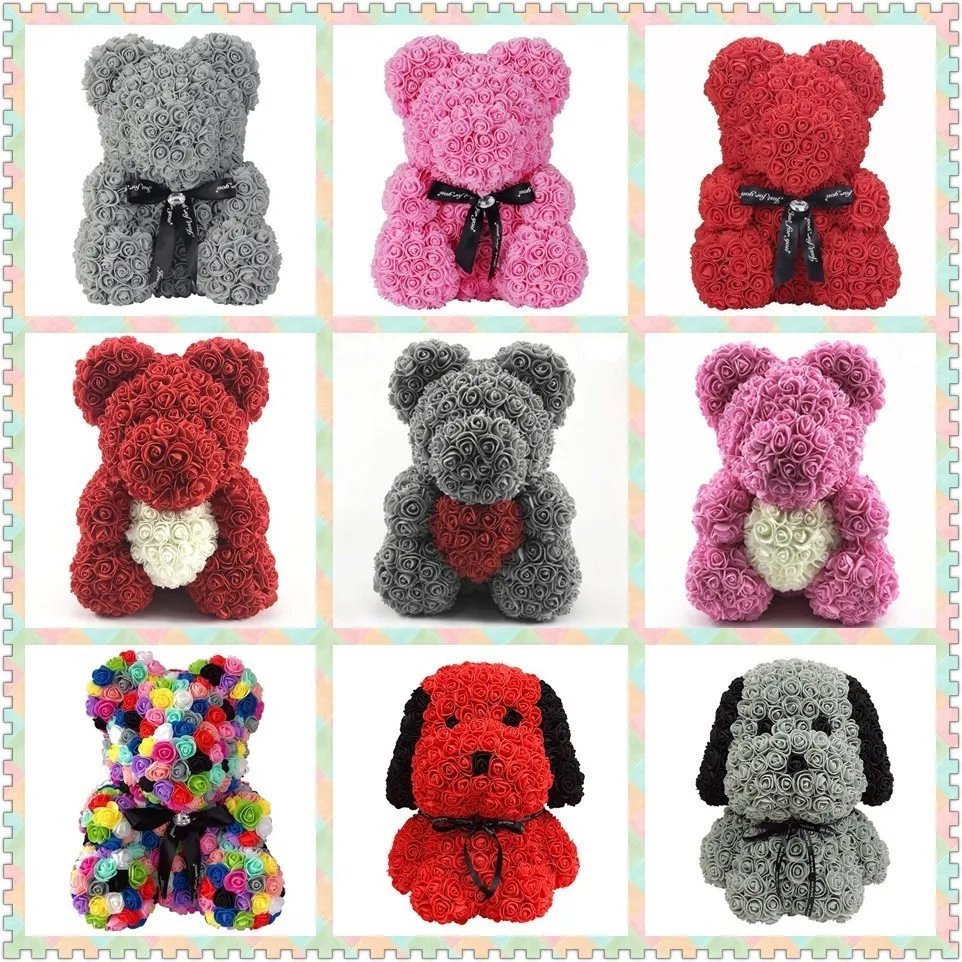 Drop Shipping 25\40cm Red Teddy Bear Rose Flower Artificial Christmas Gifts for Women Valentine's Day Gift Plush Bear\dog
Drop Shipping 25\40cm Red Teddy Bear Rose Flower Artificial Christmas Gifts for Women Valentine's Day Gift Plush Bear\dog