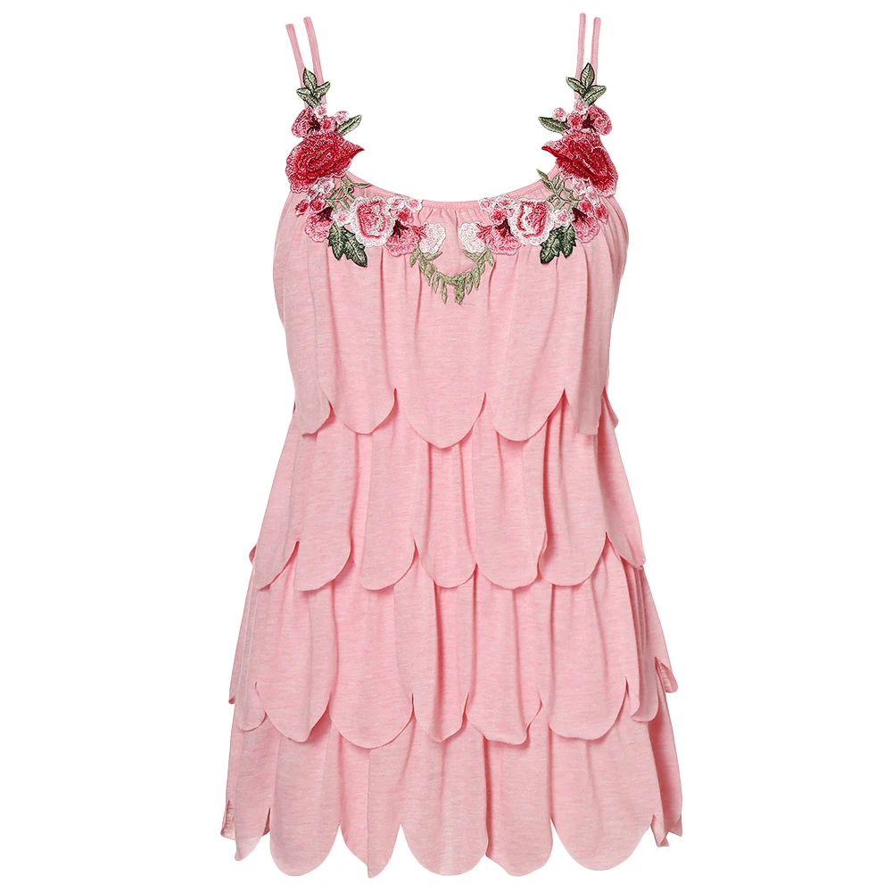 ROSEGAL Plus Size Spaghetti Strap Embroidered Layered Camis Sexy Women Summer Vintage Tops 2019 Sleeveless Solid Tees Femme 5xl
ROSEGAL Plus Size Spaghetti Strap Embroidered Layered Camis Sexy Women Summer Vintage Tops 2019 Sleeveless Solid Tees Femme 5xl
