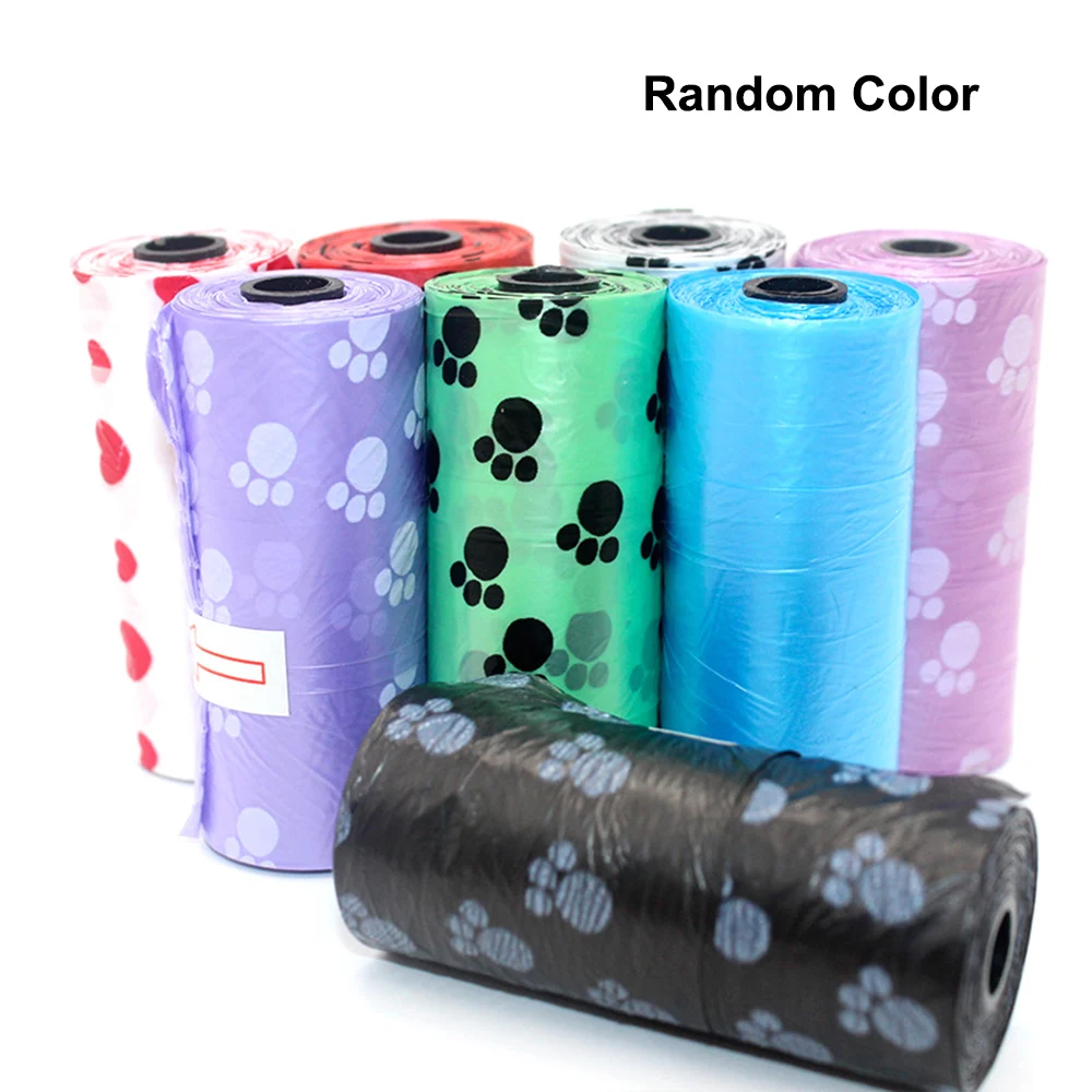15pcs/roll Cute Footprint Printed Pattern Pet Dog Waste Poop Bags Clean-up Garbage Waste Bag Pet Supplies Random Color
15pcs/roll Cute Footprint Printed Pattern Pet Dog Waste Poop Bags Clean-up Garbage Waste Bag Pet Supplies Random Color