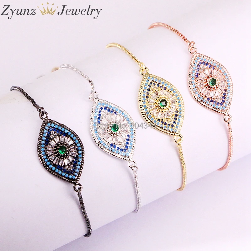 10PCS ZYZ333-5108 Turkish Style Micro pave CZ Bracelet, Crystal zirconia Oval Eye charm adjustable chain bracelets for women
10PCS ZYZ333-5108 Turkish Style Micro pave CZ Bracelet, Crystal zirconia Oval Eye charm adjustable chain bracelets for women