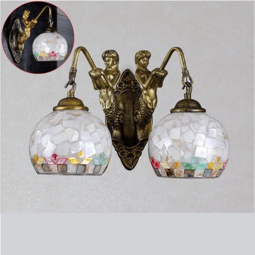 European Mediterranean Wall Lamps Led Lamps Bedroom Lamps Mermaid Wall Lamps E27 Led Lustre Light Wall Lighting For 90-260v
European Mediterranean Wall Lamps Led Lamps Bedroom Lamps Mermaid Wall Lamps E27 Led Lustre Light Wall Lighting For 90-260v