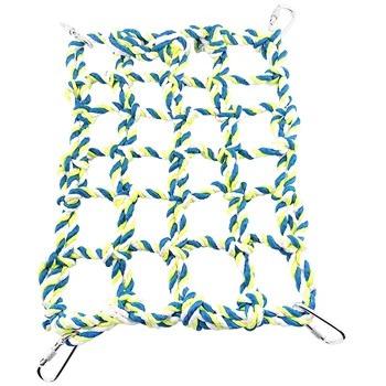 Small Animal Grid Hammock Parrot Bird Swing Thick Chew Rope Hammock Hanging Cage Cotton Rope Nets Toys (Green) - Small Size
Small Animal Grid Hammock Parrot Bird Swing Thick Chew Rope Hammock Hanging Cage Cotton Rope Nets Toys (Green) - Small Size