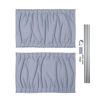 2pcs 70L Car Sunshade Curtains Universal Roller Retractable Rewinding Sun Block Protector Cloth Curtain for Vehicle Car A30