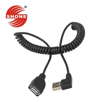 90 degree left elbow USB extension cable Spring type USB2.0 male to female telescopic cable
90 degree left elbow USB extension cable Spring type USB2.0 male to female telescopic cable