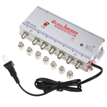 1 in 6 out CATV TV Video Signal Amplifier 3dB Digital TV Antenna Signal AMP Booster TV Amplifier with US Plug
1 in 6 out CATV TV Video Signal Amplifier 3dB Digital TV Antenna Signal AMP Booster TV Amplifier with US Plug