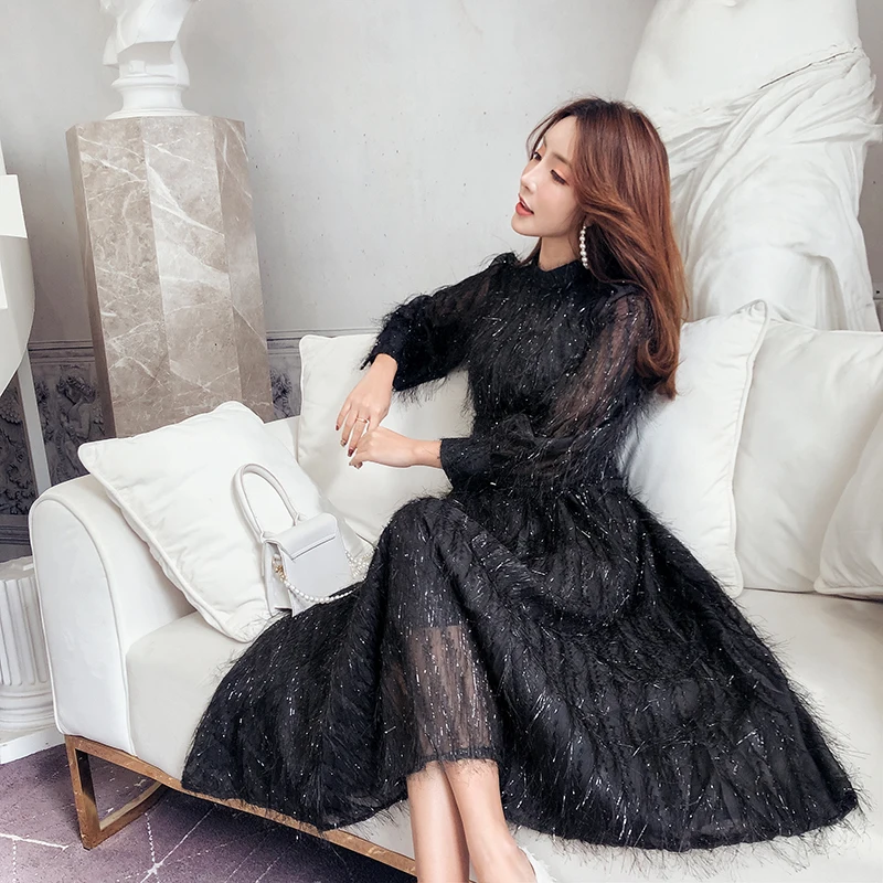 2019 New Spring Women Long dress Slim Socialite Tassel Feather Fairy Big Pendulum Dresses White Pink Blue Black 3846
2019 New Spring Women Long dress Slim Socialite Tassel Feather Fairy Big Pendulum Dresses White Pink Blue Black 3846