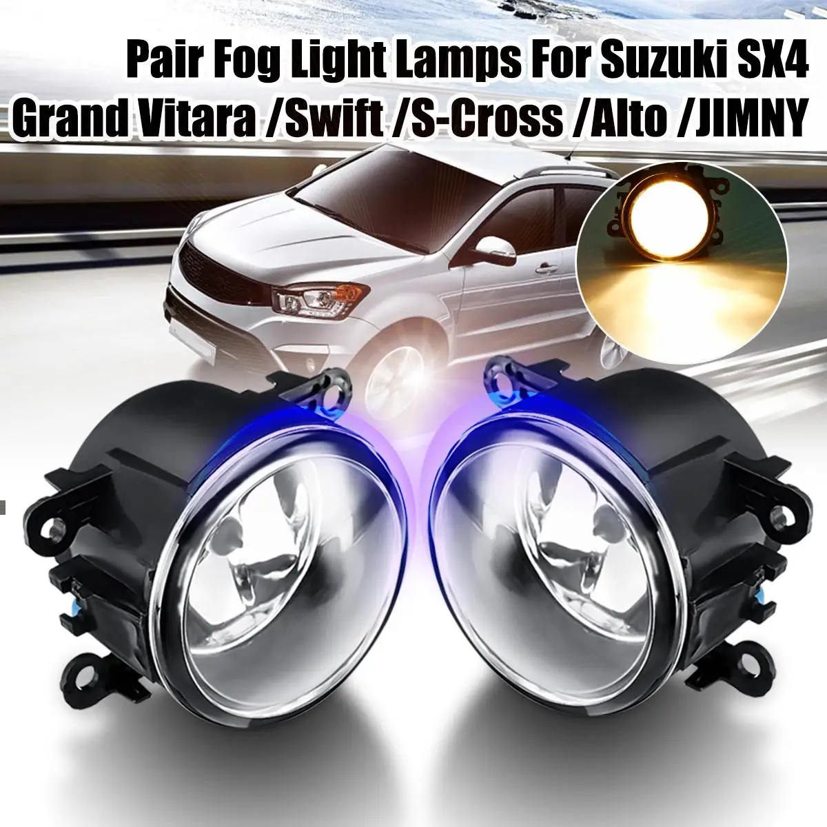 2Pcs 12V H11 Car Fog Light for Suzuki Grand Vitara Suzuki SX4 Swift Sedan JIMNY Alto 2006-2017 Driving Lamp DRL 35500-63J00
2Pcs 12V H11 Car Fog Light for Suzuki Grand Vitara Suzuki SX4 Swift Sedan JIMNY Alto 2006-2017 Driving Lamp DRL 35500-63J00