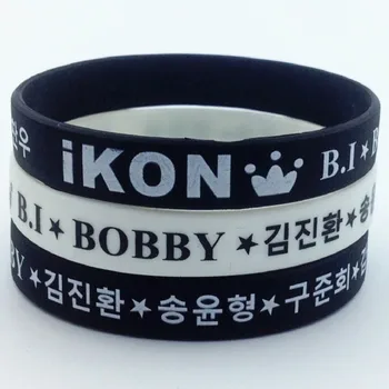 100pcs ikon kpop Ikon Bobby AIRPLANE RHYTHM TA silicone rubber wristband bracelet free shipping by Epacket
100pcs ikon kpop Ikon Bobby AIRPLANE RHYTHM TA silicone rubber wristband bracelet free shipping by Epacket