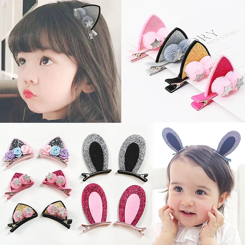 2pcs/Pair Cute Bow Hairball Glitter Hair Clips Children Flowers Kids Hairpins For Girls Cat Rabbit Ears Hair Accessories
2pcs/Pair Cute Bow Hairball Glitter Hair Clips Children Flowers Kids Hairpins For Girls Cat Rabbit Ears Hair Accessories