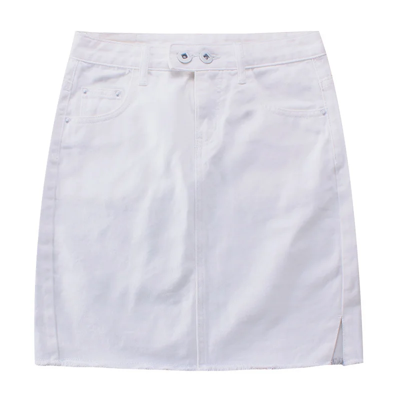Women White All-match Denim Skirt Tassel High Waist Bodycon Mini Skirt Female Streetwear Jeans Summer Skirts 2019
Women White All-match Denim Skirt Tassel High Waist Bodycon Mini Skirt Female Streetwear Jeans Summer Skirts 2019
