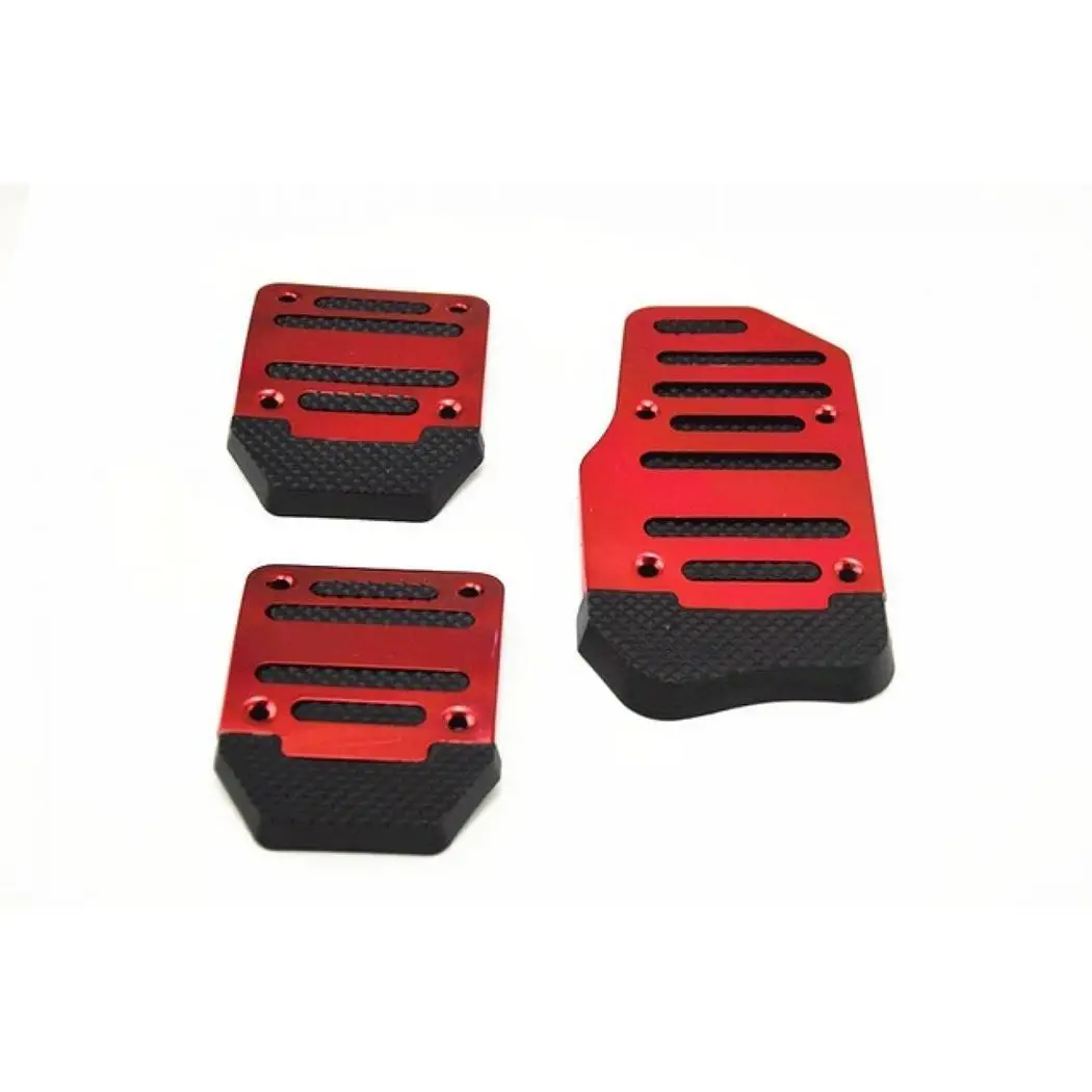General Aluminum Manual Transmission 3 pcs Non-Slip Car Pedal Blue, Red, Silver Cover Set Brake Pads Kit
General Aluminum Manual Transmission 3 pcs Non-Slip Car Pedal Blue, Red, Silver Cover Set Brake Pads Kit