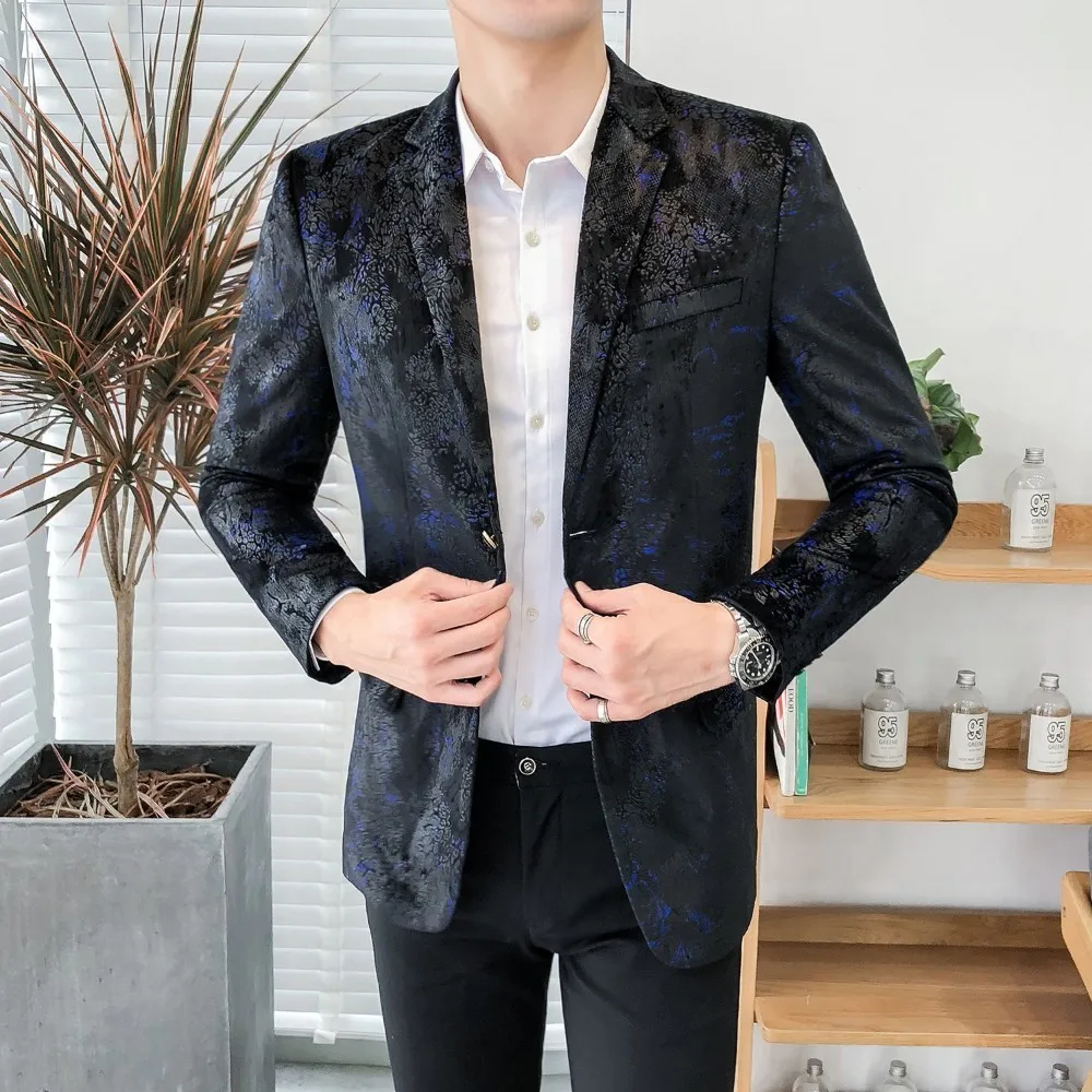 Fashion Printing Blazer Men Spring 2019 New Mens Blazer Jacket Slim Fit Casual Streetwear Men Blazer Night Club Prom Tuxedo
Fashion Printing Blazer Men Spring 2019 New Mens Blazer Jacket Slim Fit Casual Streetwear Men Blazer Night Club Prom Tuxedo