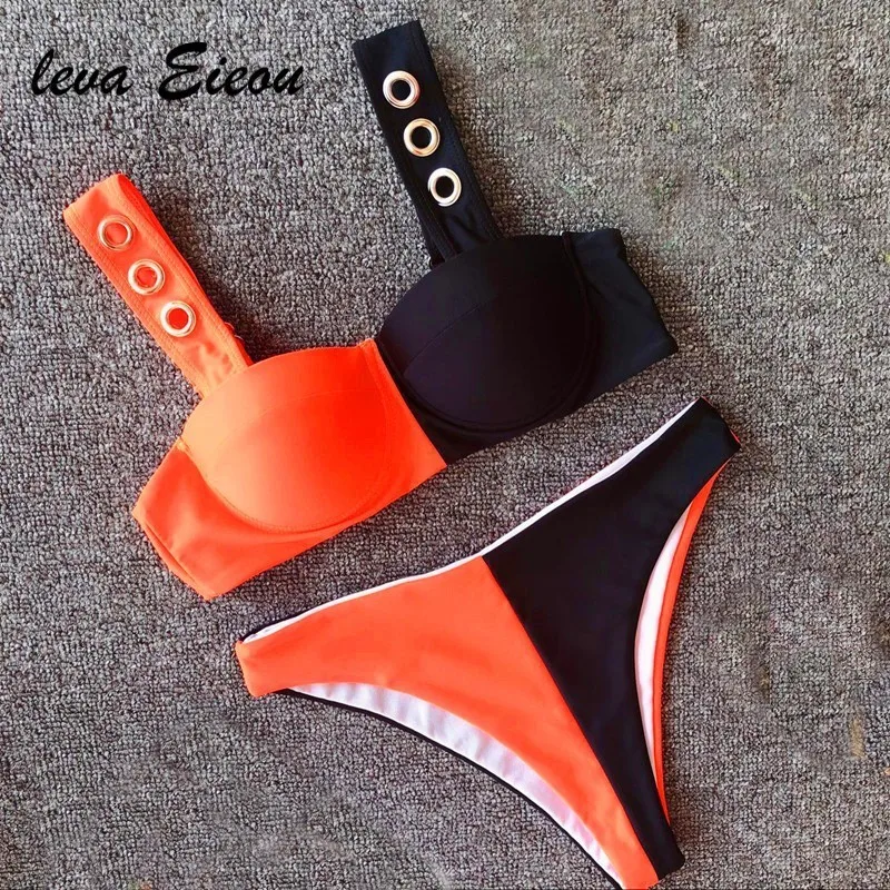 Black And Orange Swimsuit Female Patchwork Two Piece Bikini 2019 Bandage Swimwear Hole Strappy Biquini Women Swiming Suit Lady
Black And Orange Swimsuit Female Patchwork Two Piece Bikini 2019 Bandage Swimwear Hole Strappy Biquini Women Swiming Suit Lady