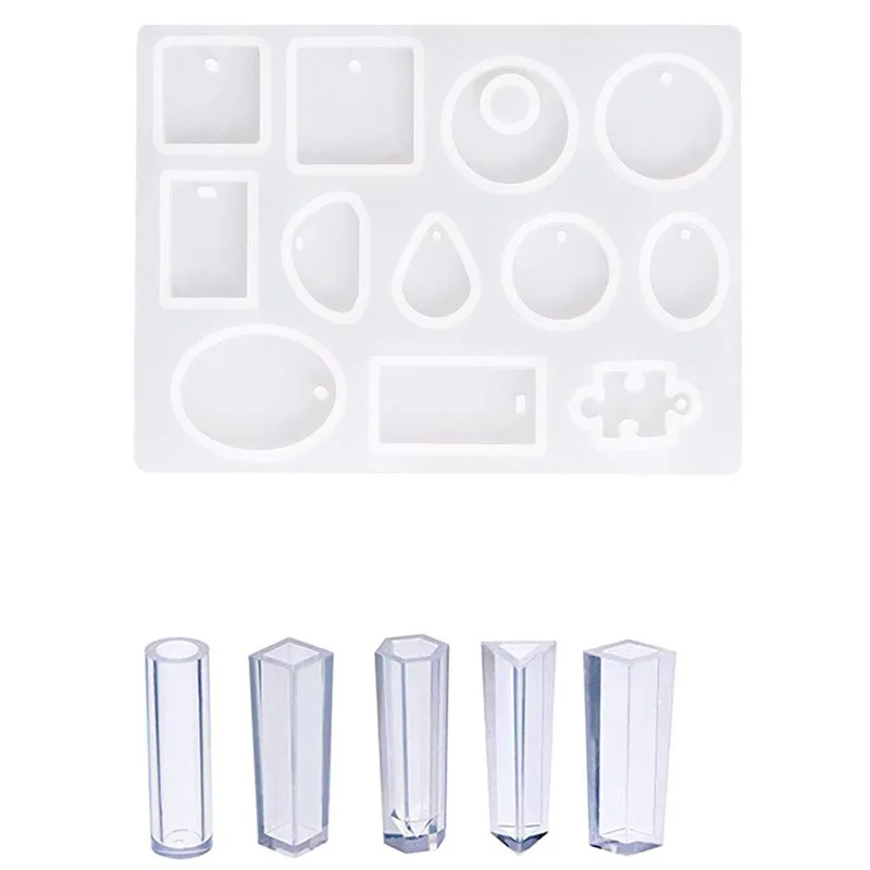 Silicone Jewelry Mold, 17 Different Shapes Silicone Resin Kits Jewelry Casting Mold For Jewelry Craft Making Diy
Silicone Jewelry Mold, 17 Different Shapes Silicone Resin Kits Jewelry Casting Mold For Jewelry Craft Making Diy