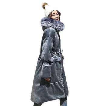Big Hair Collar Velvet Long Cotton Padded Coat Female 2019 Ukraine Down Cotton Parka Winter Jacket Women Bread Clothes A614
Big Hair Collar Velvet Long Cotton Padded Coat Female 2019 Ukraine Down Cotton Parka Winter Jacket Women Bread Clothes A614