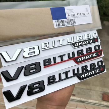 Glossy Black V8 BITRUBO 4MATIC+ Letters Emblem Badge Fender Side Double Turbo Logo Car Refitting Sticker for Mercedes Benz C63
Glossy Black V8 BITRUBO 4MATIC+ Letters Emblem Badge Fender Side Double Turbo Logo Car Refitting Sticker for Mercedes Benz C63