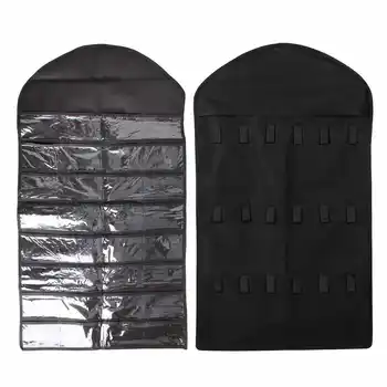 Closet Hanging Jewelry Organizer Necklace Storage Holder Travel Display Case Bag(Black)
Closet Hanging Jewelry Organizer Necklace Storage Holder Travel Display Case Bag(Black)