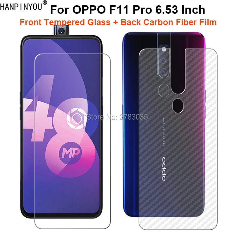 For OPPO F11 Pro 6.53" 1 Set = Soft Back Carbon Fiber Film + Ultra Thin Premium Tempered Glass Front Screen Protector
For OPPO F11 Pro 6.53" 1 Set = Soft Back Carbon Fiber Film + Ultra Thin Premium Tempered Glass Front Screen Protector