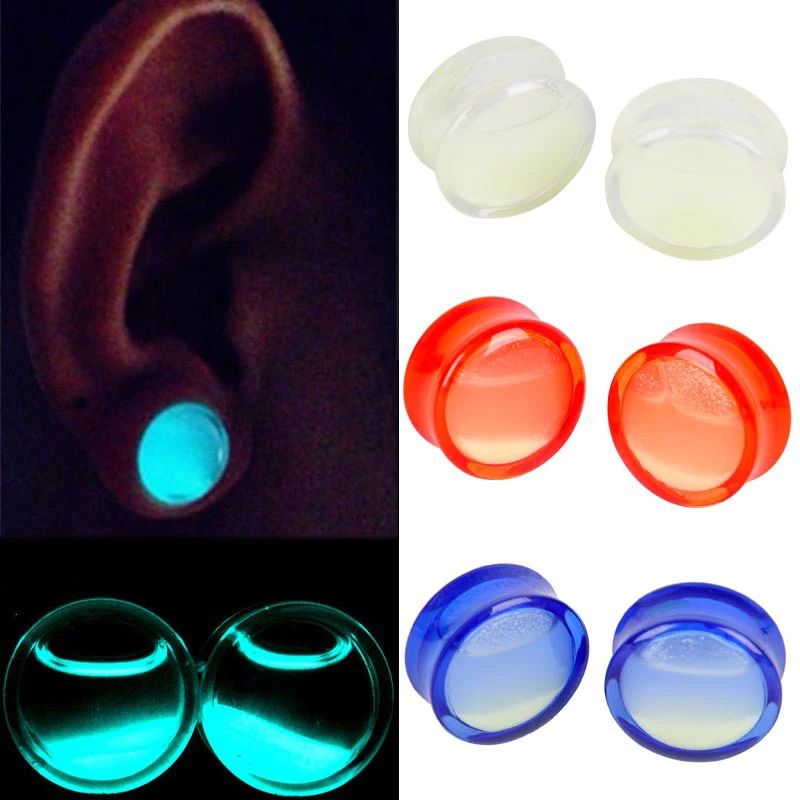 2pcs Ear Plugs Tunnels Liquid Glow In Dark Acrylic Flesh Tunnel Expander Lobe Stretcher Gauge Piercing Oreja Body Jewelry 3Color
2pcs Ear Plugs Tunnels Liquid Glow In Dark Acrylic Flesh Tunnel Expander Lobe Stretcher Gauge Piercing Oreja Body Jewelry 3Color