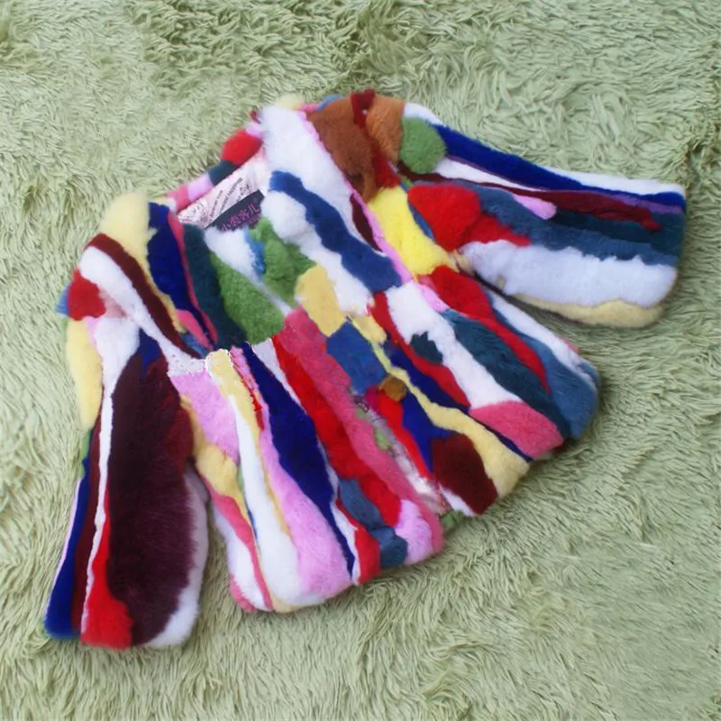 Children Real Rabbit Fur Coat Kids Winter Short Warm Patchwork Coat Colourful Rabbit fur Jackets Girls WarmNatural Clothing C#17
Children Real Rabbit Fur Coat Kids Winter Short Warm Patchwork Coat Colourful Rabbit fur Jackets Girls WarmNatural Clothing C#17