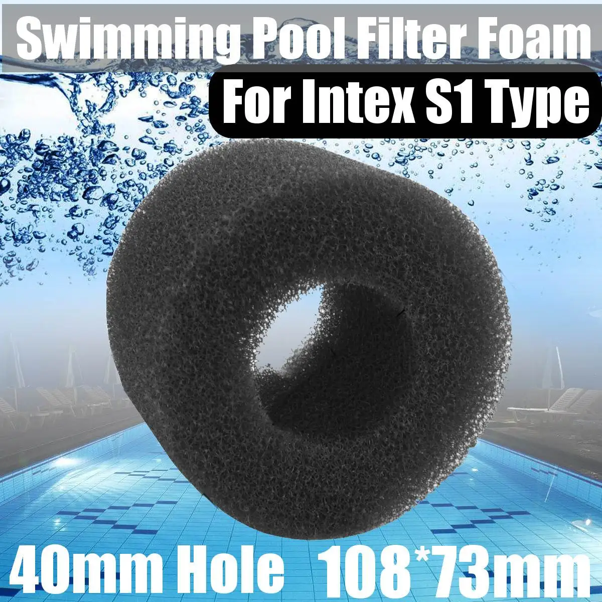 10.8*4*7.3cm Swimming Pool Filter Foam Sponge Reusable Washable Cartridge Foam Suitable Intex Bubble Jetted Pure SPA for S1 Type
10.8*4*7.3cm Swimming Pool Filter Foam Sponge Reusable Washable Cartridge Foam Suitable Intex Bubble Jetted Pure SPA for S1 Type