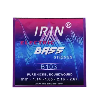 Electric Bass Strings Set pure nickel Roundwound High-carbon Steel Core 1.14-2.67 mm for Universal Bass Part Accessories B103
Electric Bass Strings Set pure nickel Roundwound High-carbon Steel Core 1.14-2.67 mm for Universal Bass Part Accessories B103