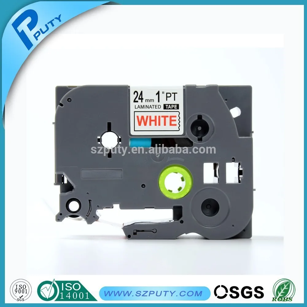 PUTY 5PCS/lot Red on White 24mm*8M tze252 tze 252 Tze-252 P Touch Laminated Label Tape Compatible for Brother tz252 tz 252
PUTY 5PCS/lot Red on White 24mm*8M tze252 tze 252 Tze-252 P Touch Laminated Label Tape Compatible for Brother tz252 tz 252