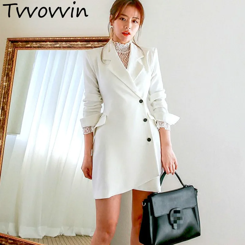 TVVOVVIN 2019 Antumn New Asymmetry Temperment Notched Neck Single-breasted High Waist Vintage Ladies Blazer Coat L123
TVVOVVIN 2019 Antumn New Asymmetry Temperment Notched Neck Single-breasted High Waist Vintage Ladies Blazer Coat L123