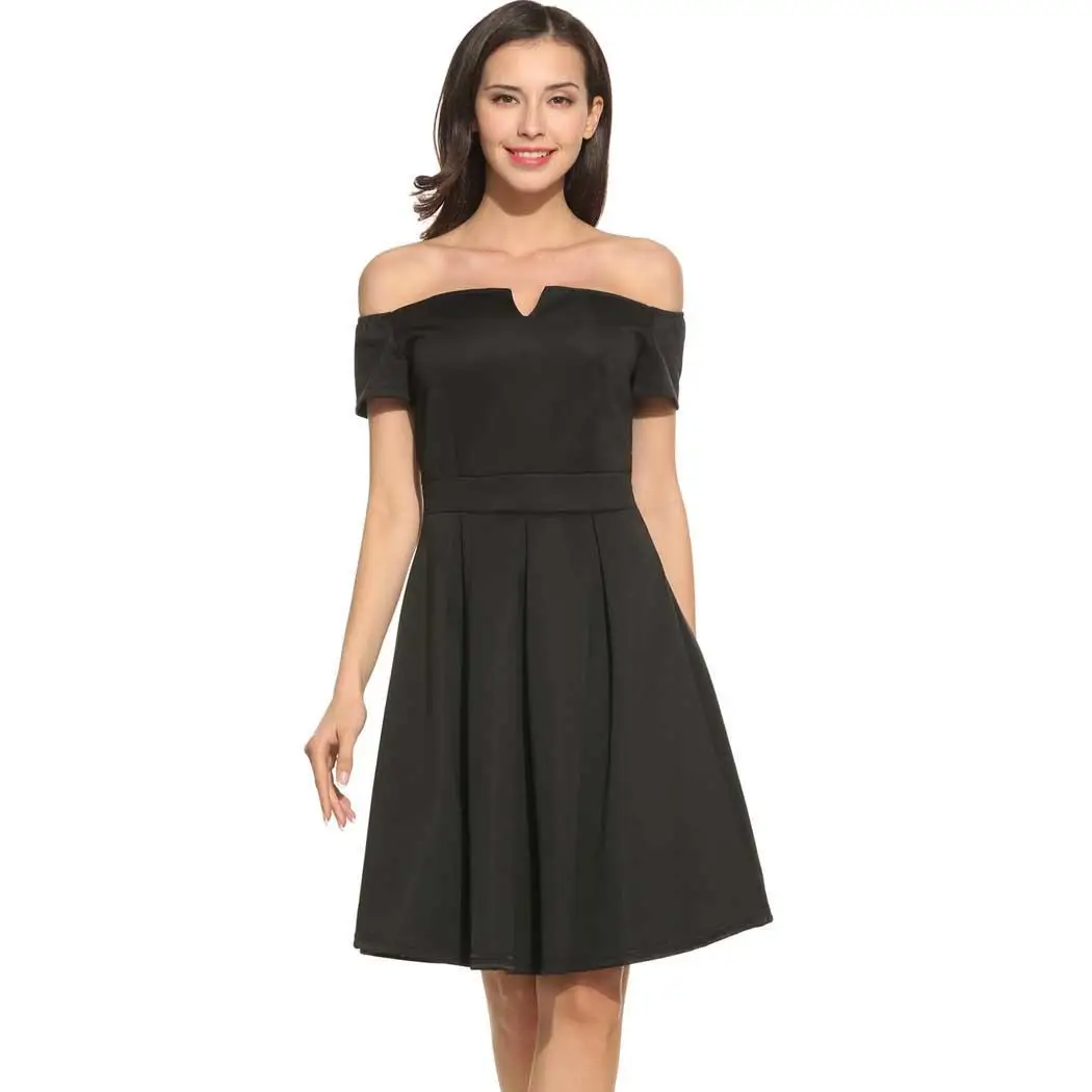 AL'OFA New Women Elegant Cocktail Dresses Slash Neck Off Shoulder Short Sleeve Solid A-Line Hem Pleated Sexy Homecoming Dresses
AL'OFA New Women Elegant Cocktail Dresses Slash Neck Off Shoulder Short Sleeve Solid A-Line Hem Pleated Sexy Homecoming Dresses