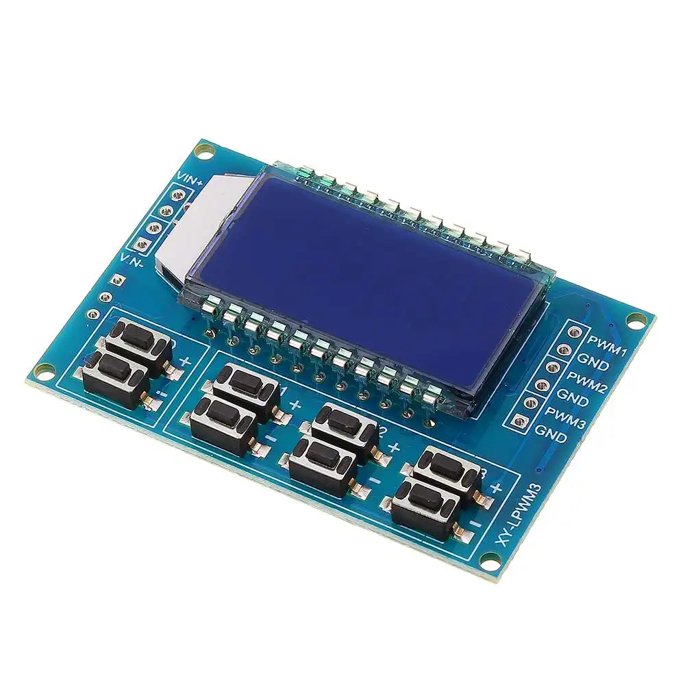 LEORY 3 Channel PWM Frequency Duty Ratio Adjustable Controller Module Square Wave Rectangular Signal Generator Control
LEORY 3 Channel PWM Frequency Duty Ratio Adjustable Controller Module Square Wave Rectangular Signal Generator Control