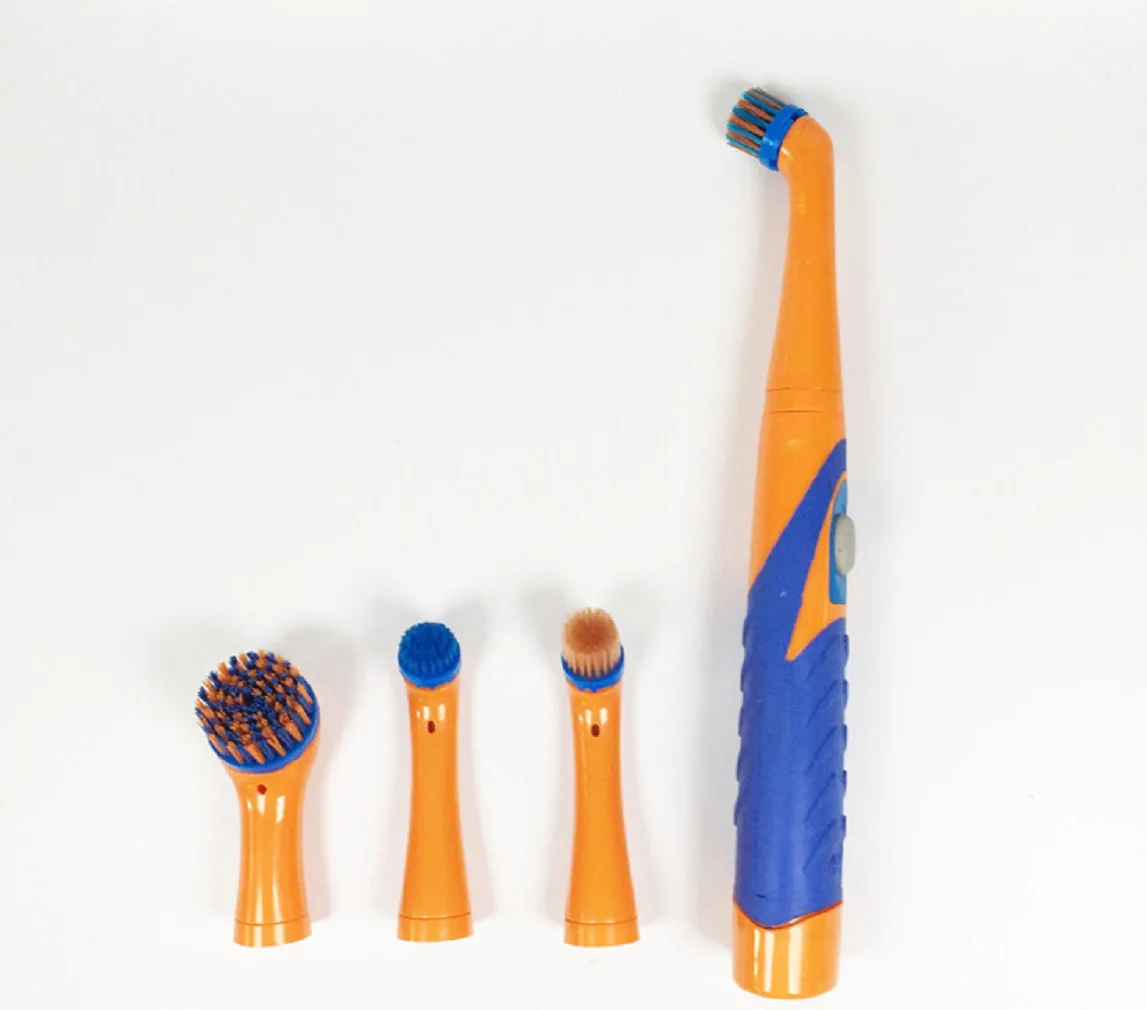Electric Mini Sonic Power Scrubber Kit With 4 Detail Brushes Waterproof Handheld Kitchen Bathroom Spin Cleaner Brush
Electric Mini Sonic Power Scrubber Kit With 4 Detail Brushes Waterproof Handheld Kitchen Bathroom Spin Cleaner Brush