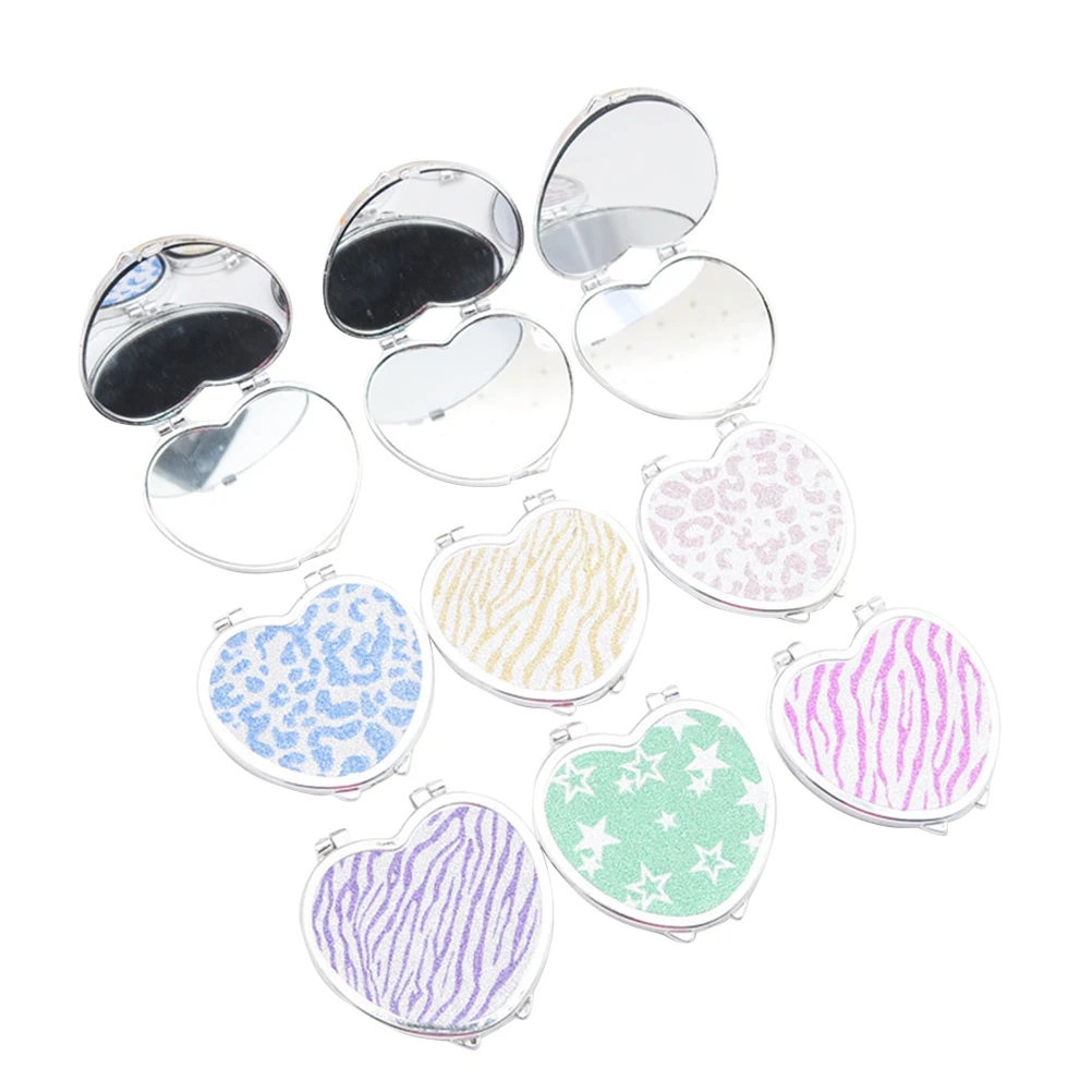 Mini Pocket Heart Shaped Makeup Mirror Cosmetic Compact Mirrors Portable Double Sides Make up Mirror for Women (Random Color)
Mini Pocket Heart Shaped Makeup Mirror Cosmetic Compact Mirrors Portable Double Sides Make up Mirror for Women (Random Color)