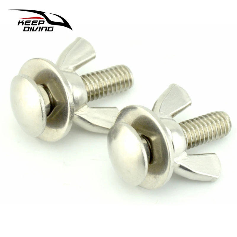 1 Pair 316 Stainless Steel 1.5 inch Tech Scuba Diving Stainless Steel Long Bolts Wing Nuts Diving Kit BCD Accessories
1 Pair 316 Stainless Steel 1.5 inch Tech Scuba Diving Stainless Steel Long Bolts Wing Nuts Diving Kit BCD Accessories